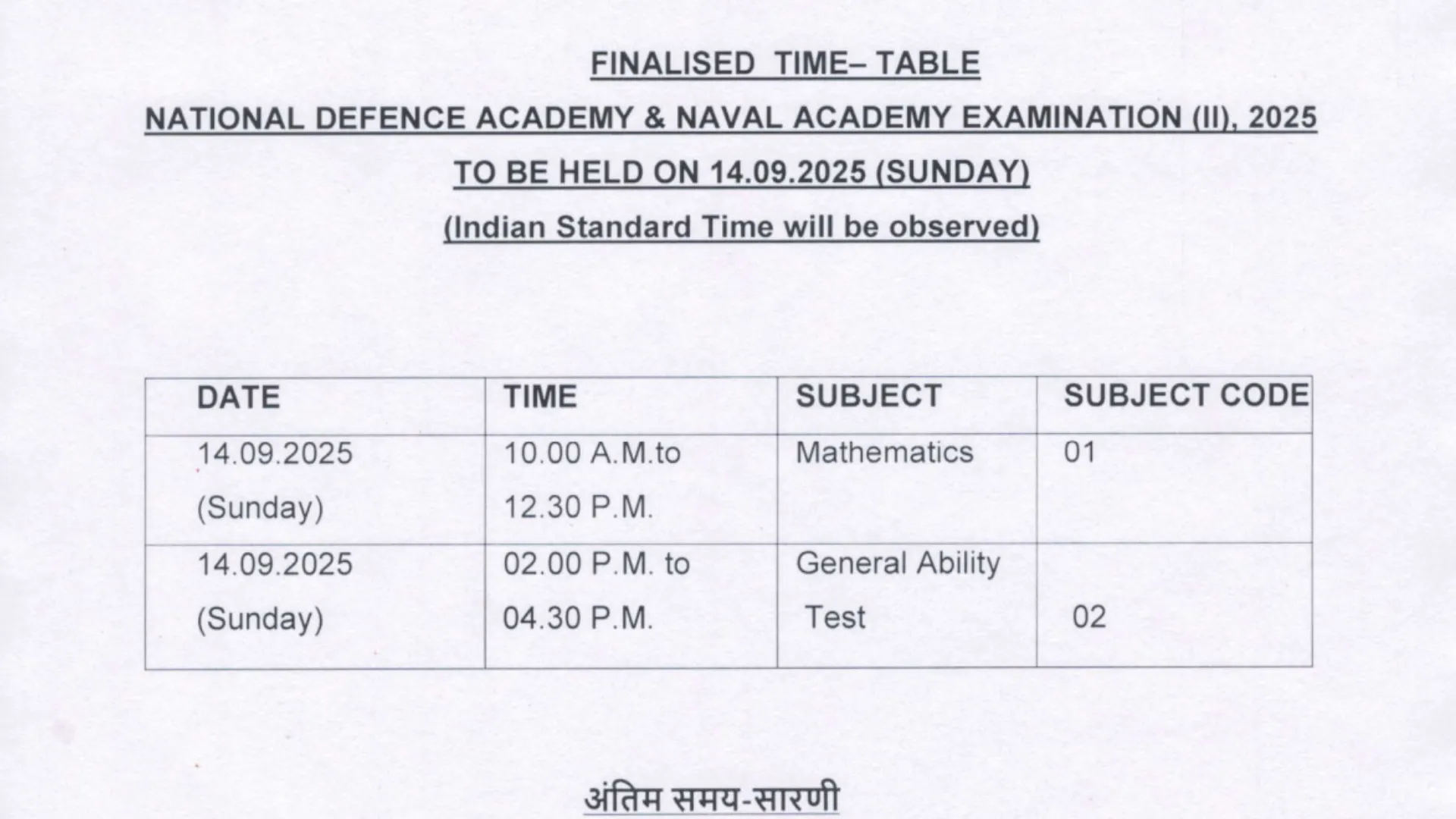 UPSC National Defence Academy (NDA) and Naval Academy (NA II) Exam Date and Admit Card 2025 Released for 406 Posts, Check Now