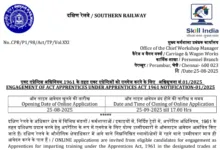 Railway RRC SR Apprentice Recruitment 2025 Notification Released and Apply Online for 3518 Posts