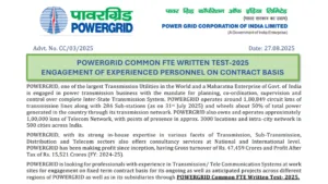 PGCIL Field Engineer and Supervisor Recruitment 2025 Notification Released for 1543 Posts, Apply Online