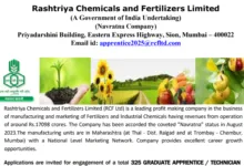 RCFL Apprentice Recruitment 2025 Notification Released and Apply Online for 325 Posts