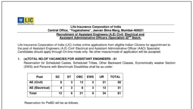LIC Assistant Engineer & AAO Specialist Recruitment 2025 Notification Released for 491 Posts, Apply Online