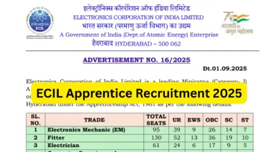 ECIL Apprentice Recruitment 2025 Notification Released and Apply Online for 412 Posts