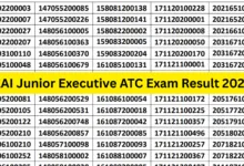 AAI Junior Executive ATC Result 2025 Released for 309 Posts, Download PDF
