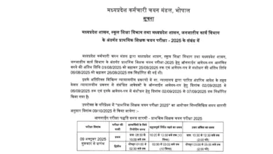 MPESB Primary School Teacher (PSTST) Exam Date and Admit Card 2025 Released for 13089 Posts, Check Now