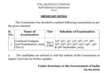 SSC CGL (Graduate Level) Tier-I Exam Date and Admit Card 2025 Released, Check Now