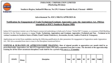 IOCL SR Apprentice Recruitment 2025 Notification Released and Apply Online for 475 Posts