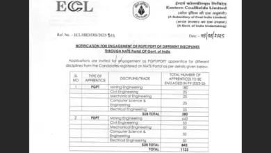 ECL Apprentice Recruitment 2025 Notification Released and Apply Online for 1123 Posts