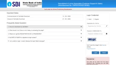 SBI Bank Clerk Prelims Exam Date and Admit Card 2025 Released for 5583 Posts, Check Now
