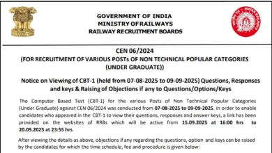 Railway RRB NTPC Answer Key 2025 Released, Check Now