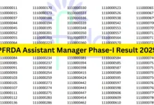 PFRDA Assistant Manager Exam Result 2025 Released, Download Now