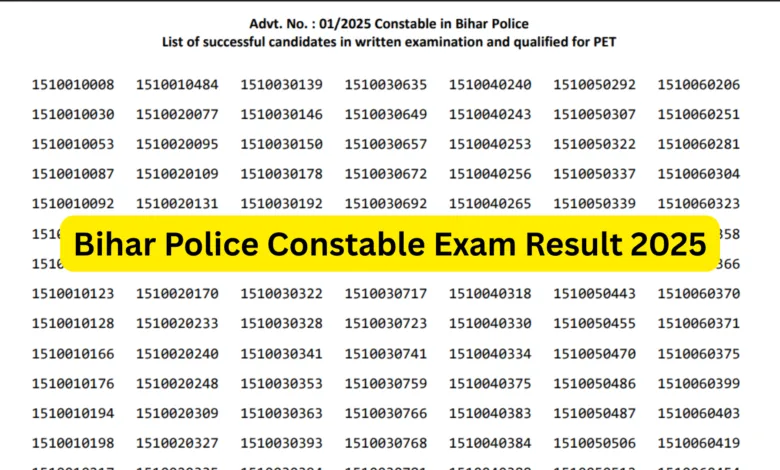 Bihar Police Constable Exam Result 2025 Released for 19838 Posts, Check Now