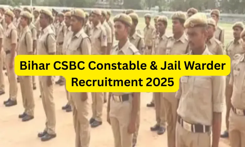 Bihar CSBC Constable & Jail Warder Recruitment 2025 Notification Released for 4128 Posts, Apply Online