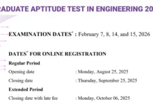 GATE 2026 Notification Released – Check Important Dates and Schedule