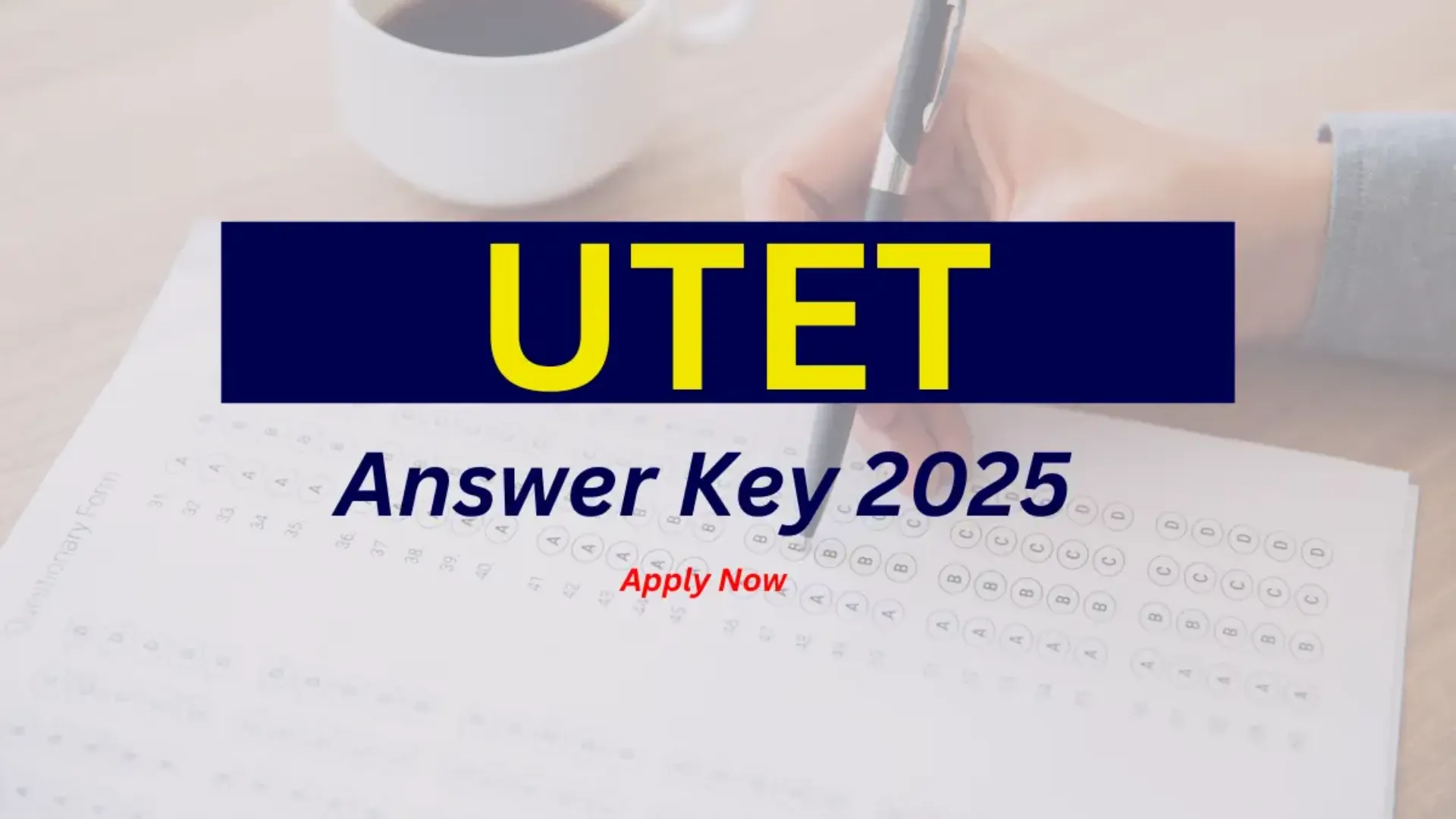 Uttarakhand Teacher Eligibility Test (UTET) Exam Answer Key 2025 Released, Download Now