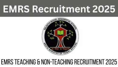 EMRS Teaching & Non-Teaching Recruitment 2025 Notification Released for 7267 Posts, Apply Online