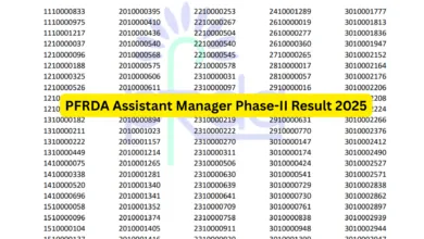 PFRDA Assistant Manager Exam Result 2025 Released, Download Now