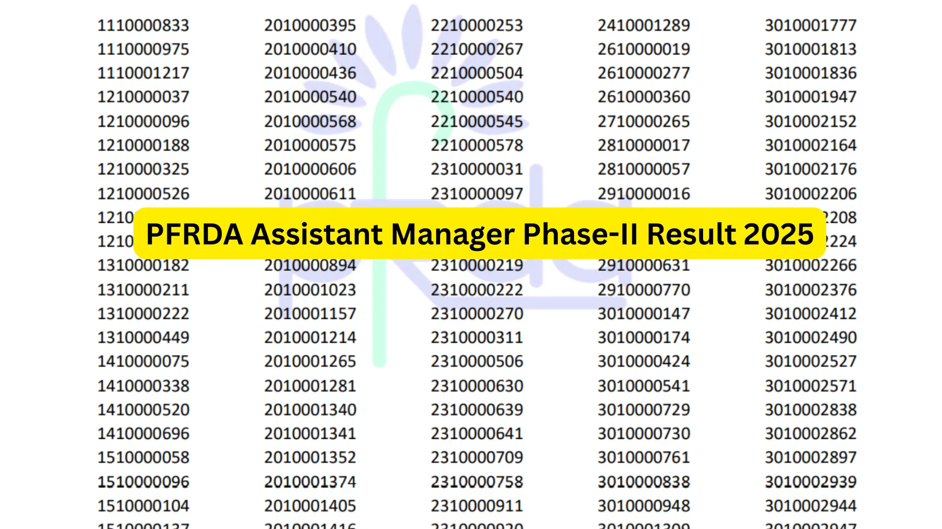 PFRDA Assistant Manager Exam Result 2025 Released, Download Now