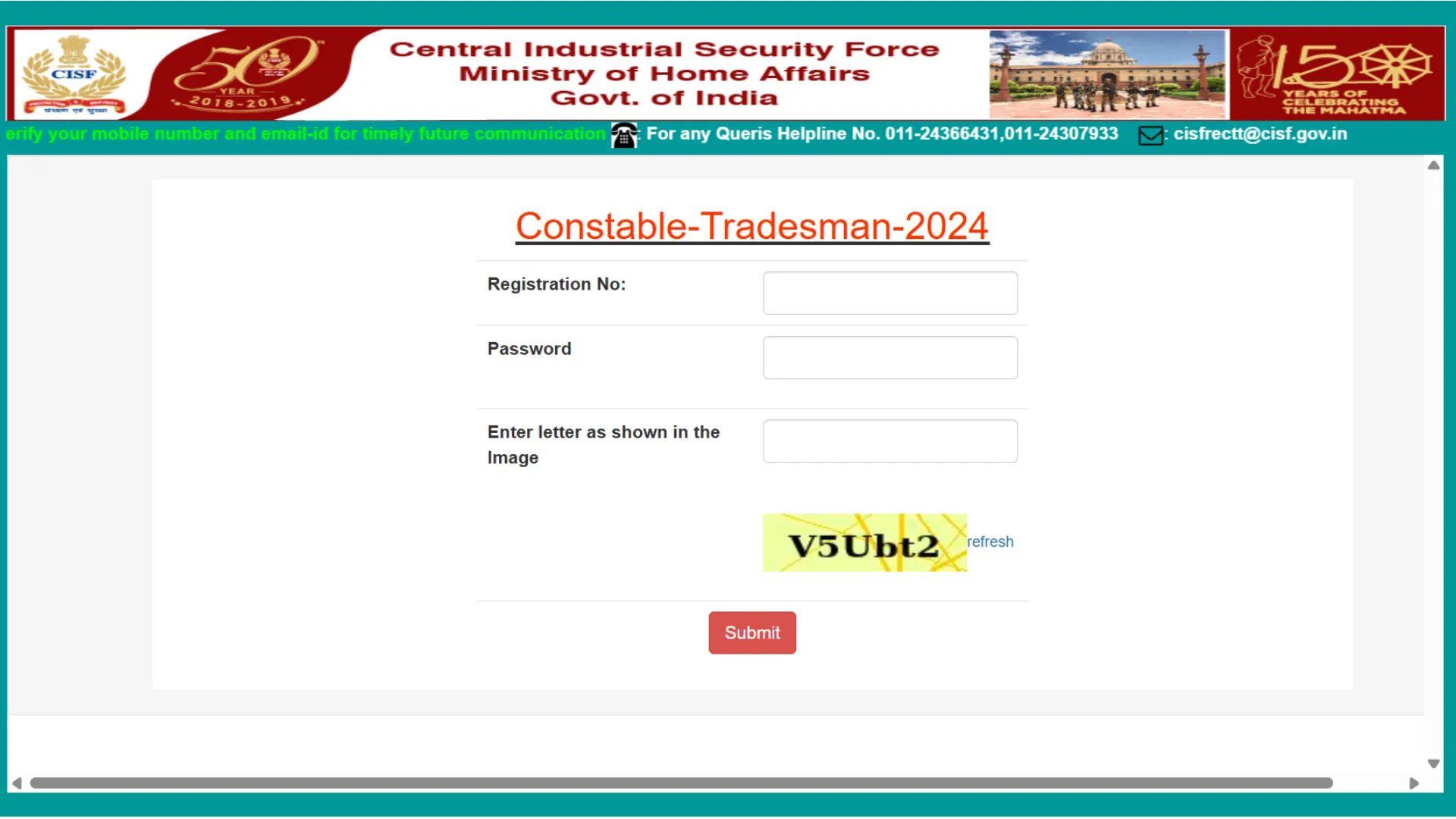 CISF Constable Tradesmen Exam Date and Admit Card 2025 Released for 1161 Posts, Check Now
