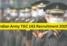 Indian Army Technical Graduate Courses (TGC) 143 Recruitment 2025 Notification Released and Apply Online
