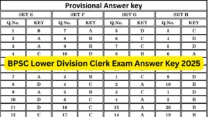 Bihar BPSC Lower Division Clerk (LDC) Exam Answer Key 2025 Released, Check Now