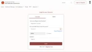 SSC OTR (One Time Registration) Correction Form 2025