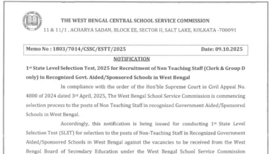 WBSSC Non-Teaching Recruitment 2025 Notification Released for 8477 Posts, Apply Online