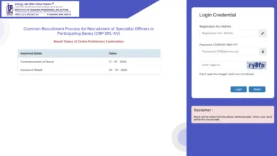 IBPS Specialist Officer (SO) 15th Result 2025 Released for 1007 Posts, Check Now