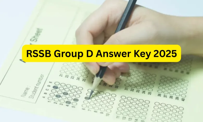 Rajasthan RSSB Group D (53749 Posts) Answer Key 2025 Released, Check From This Link