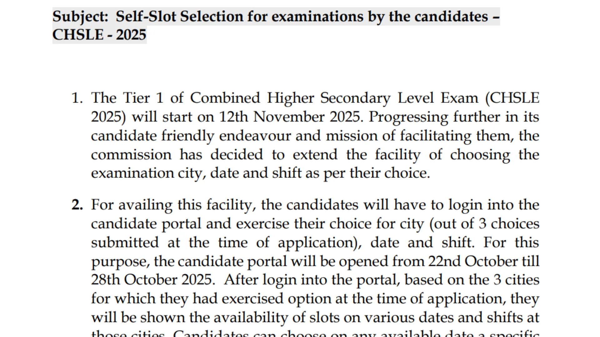 SSC CHSL Exam Date and Admit Card 2025 Released, Check Now