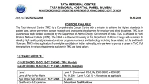 TMC Non Medical Recruitment 2025 Notification Released and Apply Online for Various Posts