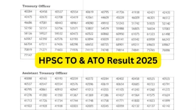 HPSC Treasury Officer and Assistant Treasury Officer (TO & ATO) Exam Result 2025 Released, Download PDF