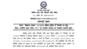 Bihar Police Constable Recruitment 2025 Exam Date & Admit Card Released for 19838 Posts, Check Now