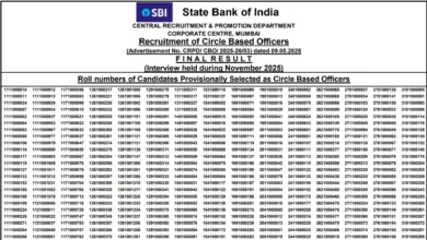 SBI Circle Based Officers (CBO) Exam Result 2025 Released for 2964 Posts, Check Now