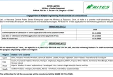RITES Assistant Manager Recruitment 2025 Notification Released for 400 Posts, Apply Online