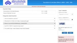 Indian Overseas Bank Local Bank Officer (LBO) Recruitment 2025 Download Exam Date and Admit Card for 400 Posts