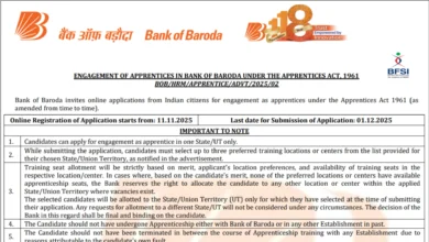 Bank of Baroda Apprentice Recruitment 2025 Notification Released and Apply Online for 2700 Posts