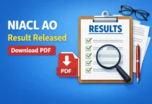 NIACL Administrative Officer (550 Posts) Result 2025 Released, Download PDF