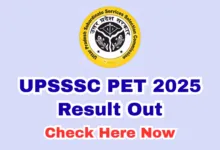 UPSSSC UP Preliminary Eligibility Test (PET) Result 2025 Released, Check From This Link