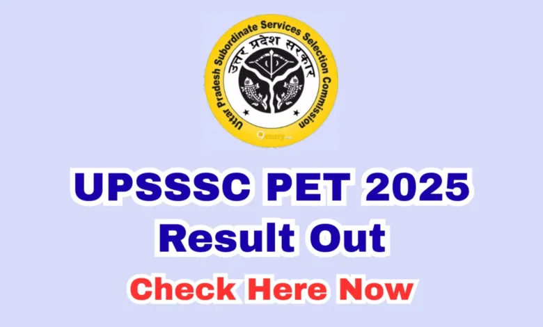 UPSSSC UP Preliminary Eligibility Test (PET) Result 2025 Released, Check From This Link