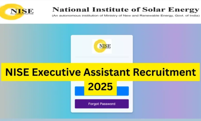 Gurugram NISE Executive Assistant Recruitment 2025 Notification and Online Form