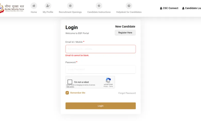 BSF Constable Tradesmen (3588 Posts) Exam Date & Admit Card 2025 Released, Check Now