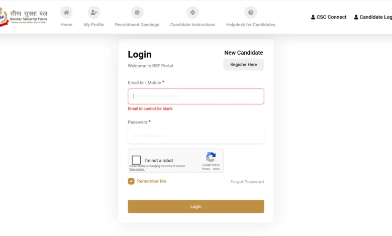 BSF Head Constable PET Eligibility Changed Notice