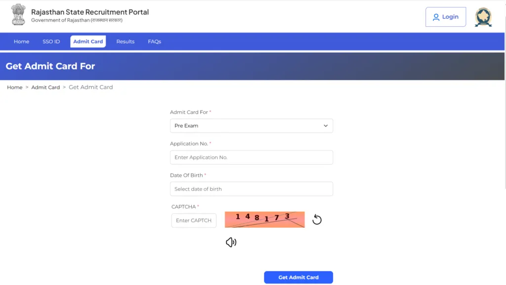 Rajasthan RSSB Ayush Officer (1535 Posts) Exam Date & Admit Card 2025 Released, Check Now