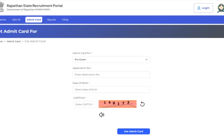 Rajasthan RSSB Ayush Officer (1535 Posts) Exam Date & Admit Card 2025 Released, Check Now