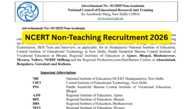 NCERT Non-Teaching Recruitment 2026 Notification Released for 173 Posts, Apply Online