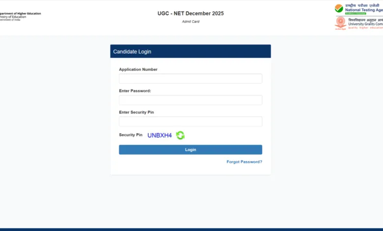 NTA UGC NET December 2025 Exam Date & Admit Card Released, Check Now