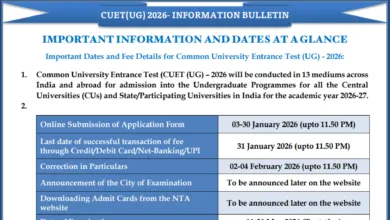 CUET UG 2026 Notification Released, Apply Online