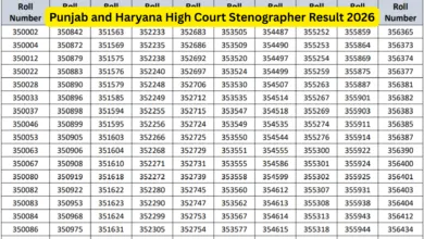 Punjab and Haryana High Court Stenographer (419 Posts) Result 2026 Released, Download PDF