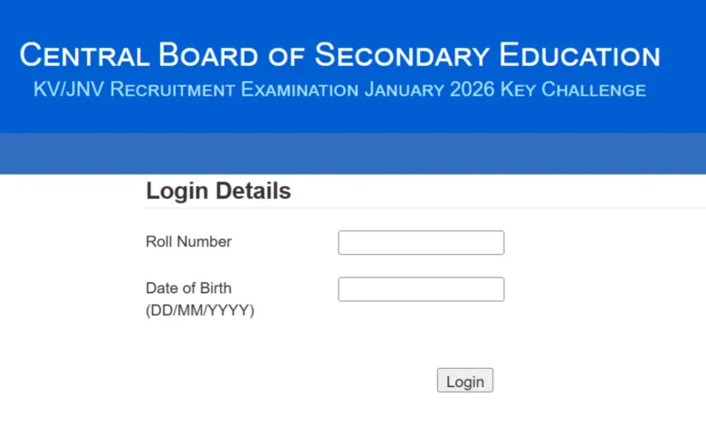 KVS and NVS Teaching & Non-Teaching (15762 Posts) Answer Key 2026 Released, Check From This Link