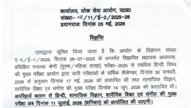 UPPSC Trained Graduate Teachers (TGT) Exam Date and Admit Card 2025 Released for 7466 Posts, Check Now